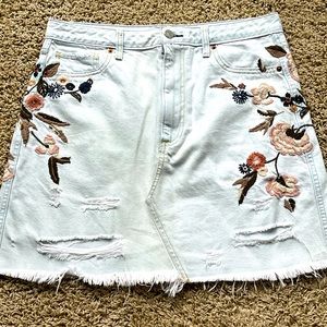 Abercrombie & Fitch Zoe Natural Rise Vintage A-Line Skirt Size 30/10 Regular